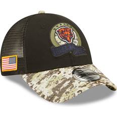 Accessories New Era Youth Black/Camo Chicago Bears 2022 Salute To Service 9FORTY Snapback Trucker Hat