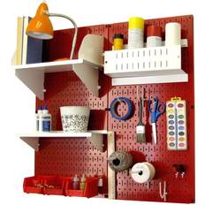 Wall Control Pegboard Standard Tool Storage Kit - Red