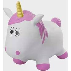 Unicorn Hopper Toy, White