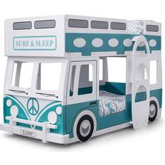 Julian Bowen Campervan White/Green Etagenbett 105x209cm