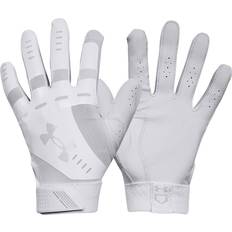 Polyester Gloves Under Armour Women's Radar Softball Batting Gloves White/Grey White/Grey