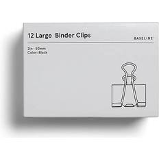 1 inch binder clips BASELINE Baseline Large Binder Clips, 1