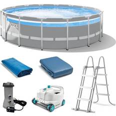 Intex Pools Intex 26729EH 16ft x 48in Clearview Prism Above Ground Swimming Pool with Pump Grey