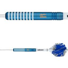 Darts reduziert Unicorn Steel Tip Darts Silver Star Gary Anderson Dartpfeile mit Stahlspitze, blau, 25 g