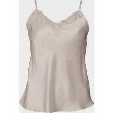 Hvite Underkjoler Lady Avenue Pure Silk Camisole With Pearlwhite