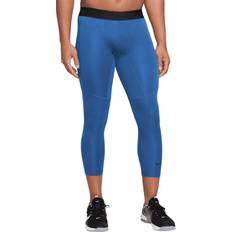 NIKE Pro Leggings / Compression Dri-Fit Basketball Blue, Men's Fashion,  Activewear on Carousell