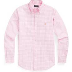 Polo Ralph Lauren Men Tops Polo Ralph Lauren Classic Fit Gingham Oxford Shirt PINK/WHITE