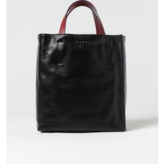 Marni Museo tote bag women Calf Leather/Cotton/Cotton/Brass One Size Black