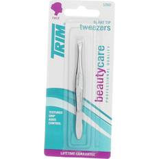 Tweezers Set 4-Piece -Tweezer Guru Stainless Steel Slant Tip and Pointed Eyebrow