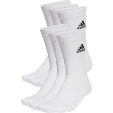 Unisex - XXL Klær Adidas Cushioned Sportwear Crew Socks 6-pack - White/Black