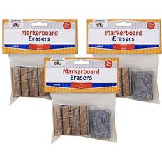 Learning Advantage Mini Markerboard Erasers 5 Per Pack 3 Packs