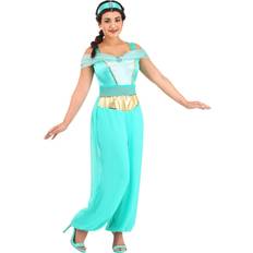 Disguise Deluxe Jasmine Adult Costume Yellow/Blue