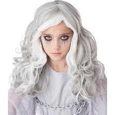 Long Wigs California Costumes Glow In The Dark Kid's Ghost Wig Gray/White