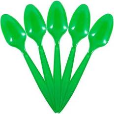 Jam Paper Green Big Party ct Plastic Disposable Spoons, 100ct. 7 MichaelsÂ Green 7