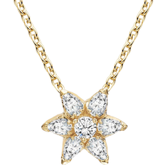 Brilliant Earth Logan Hollowell Flora Lab Necklace - Gold/Diamonds