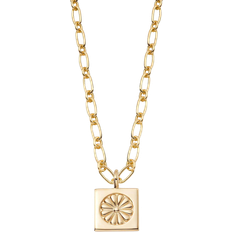 Daisy Bloom Medallion Necklace - Gold