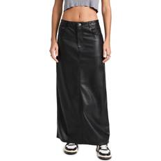 Free People City Slicker Vegan Maxi Skirt