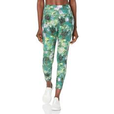 Gold - Women Tights Calvin Klein Performance Printed High-Waist 7/8 Length Leggings Ice Leopard Bonsai Ice Leopard Bonsai