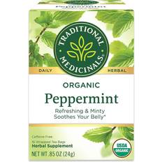 Decaffeinated Tea Traditional Medicinals Peppermint Tea 0.8oz