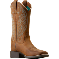 7,5 Reitschuhe Ariat Round Up Wide Square Toe Western Boot W - Powder Brown