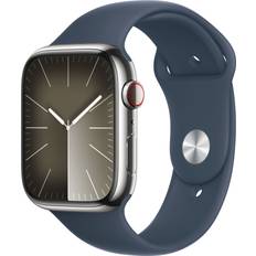 Apple Watch Series 9 Smartwatches Apple Watch Series 9 Cellular 45mm Stainless Steel Case with Sport Band