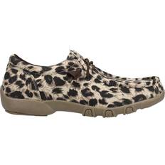 Beige - Women Chukka Boots Roper Ladies Chillin Leopard Shoes Tan