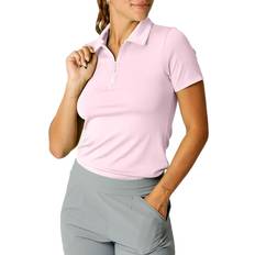 Sofibella Women's Short Sleeve Golf Polo, Cotton Candy