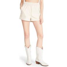 Shorts Steve Madden Faux The Record Faux Leather Shorts Bone