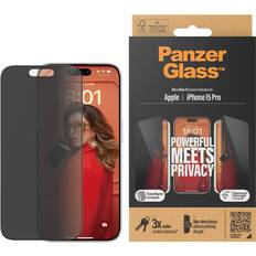 Skjermbeskyttere PanzerGlass Ultra-Wide Fit Privacy Screen Protector for iPhone 15 Pro