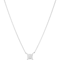 Sif Jakobs Ellera Quadrato Necklace - Silver/Transparent