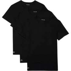 Lacoste Men - XXL T-shirts Lacoste Men's Crew Neck T-shirt 3-pack - Black