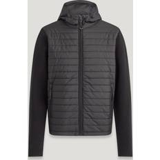 Herre - Polyester Cardigans Belstaff Vert Shell and Ribbed-Knit Jacket