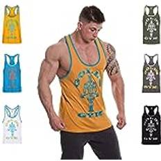 Golden - Herren Tanktops Golds Gym Muscle Joe Vest Sn99 Yellow