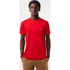 Lacoste Red Tops Lacoste Men's Pima Crew T-Shirt RED