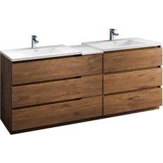 Tall Bathroom Cabinets Fresca Lazzaro 84 Double