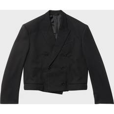 Balenciaga Folded wool jacket black