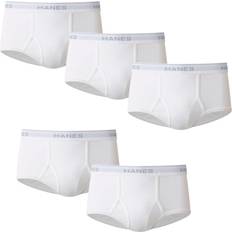 Men - White Underwear Hanes Men's Underwear White Briefs Value Pack, Cotton, 9-Pack