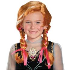 Disguise Frozen Anna Wig for kids Orange