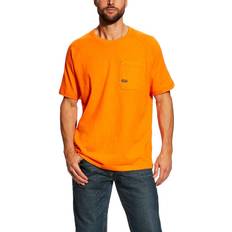 Ariat Rebar CottonStrong Short-Sleeve T-Shirt for Men Safety Orange