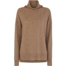 Whistles Cashmere Roll Neck Jumper - Oatmeal