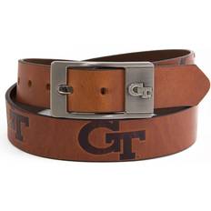 Michigan Wolverines Brandish Leather Belt - Brown