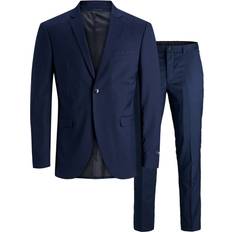 Blau - Midiröcke Bekleidung Jack & Jones Franco Slim Fit Suit - Blue/Medieval Blue