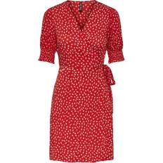 Pieces Tala Wrap Dress - High Risk Red