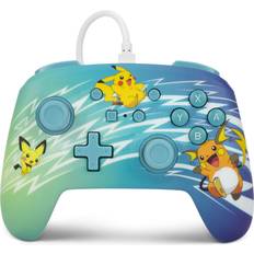 Switch controller powera PowerA Enhanced Nintendo Switch Controller Wired Pikachu Evolution, Pokemon Switch Controller, Mappable Gaming Buttons, Officially licensed by Nintendo