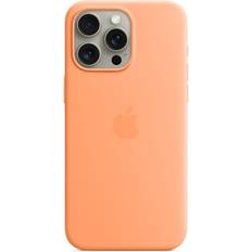 Oransje Mobiletuier Apple Silicone Case with MagSafe for iPhone 15 Pro Max
