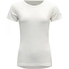 Hvite Undertrøyer Devold Breeze Merino T-shirt Wmn White