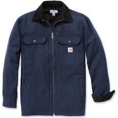 Carhartt Herren - Overshirts Oberbekleidung Carhartt Fleece Lined Zip Shirt Jacket - Twilight
