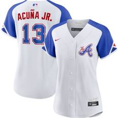 Men's Atlanta Braves Ronald Acuna Jr. Nike Cream Alternate Replica Player  Name Jersey