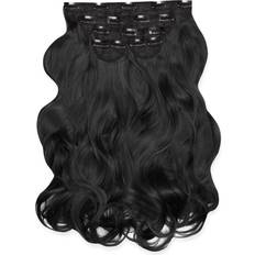 Clip-On Extensions Lullabellz Super Thick 22" 5 Piece Natural Wavy Clip In Hair Extensions