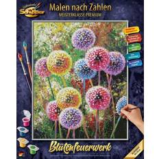 Mitmachbücher Schipper Malen-nach-Zahlen Blütenfeuerwerk mehrfarbig